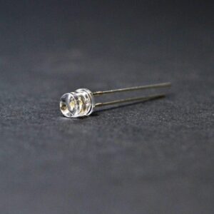 LED FLAT 5mm BLANCO WATER CLEAR 2500mCd