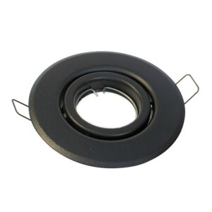 SPOT DE EMBUTIR DIRECCIONABLE NEGRO P/DICROICA